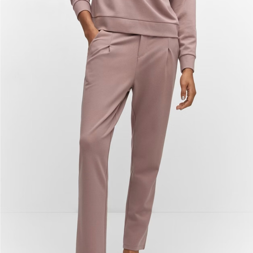 Mango Pocket Jogger Trousers Size XL Light Pastel/Purple